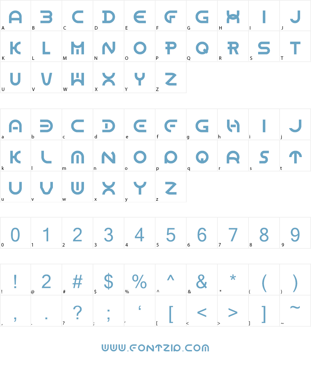 Dome Circle Font Character
